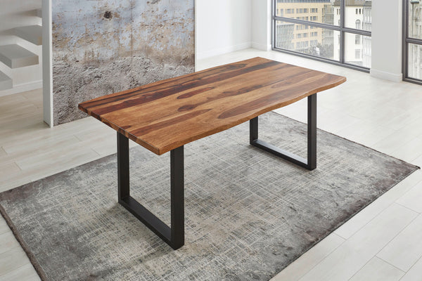 #sheeshamnaturfarbenlackiert #180x90 #u-gestellschwarz