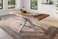 #akazienaturfarben #180x90 #spider-gestellsilber