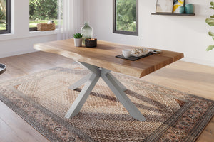 #akazienaturfarben #180x90 #spider-gestellsilber