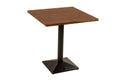 #nussbaumfarben #70x70 #säulen-gestelleckigschwarz