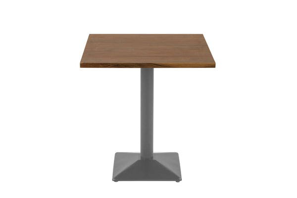 #nussbaumfarben #70x70 #säulen-gestelleckigsilber