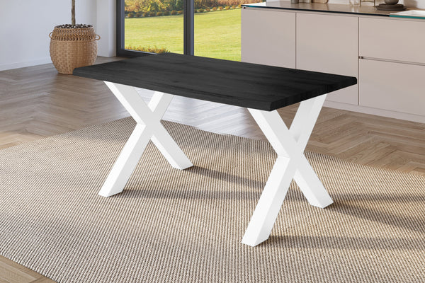 #holzgrau-optik #140x80 #x-gestellweiß