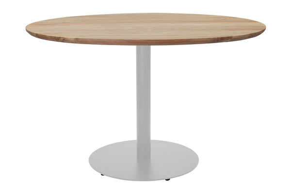 #akazienaturfarben #120x120 #säulen-gestellrundsilber