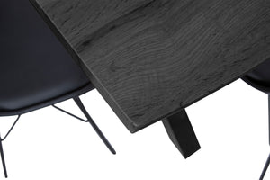 #holzgraufarben-optik #240x100 #x-gestellschwarz