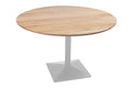 #akazienaturfarben #120x120 #säulen-gestelleckigsilber
