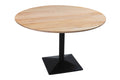 #akazienaturfarben #120x120 #säulen-gestelleckigschwarz