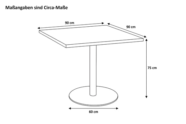 #90x90 #säulen-gestellrundsilber