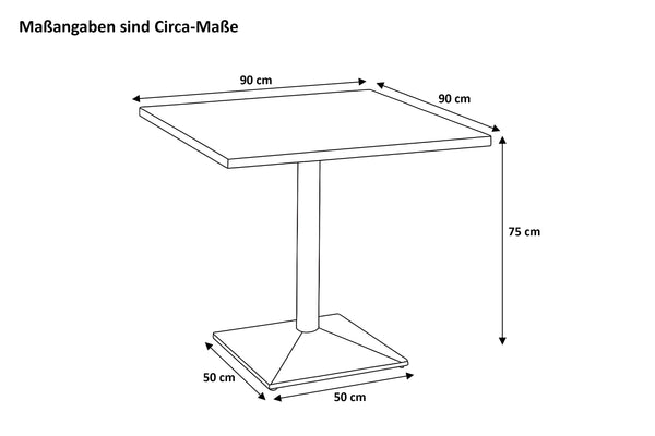 #90x90 #säulen-gestelleckigsilber