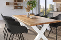 #holzwildeiche-optik #180x90 #x-gestellweiß