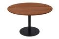 #akazienussbaumfarben #120x120 #säulen-gestellrundschwarz