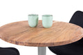 #70x70 #akazienaturfarben #säulen-gestellrundsilber
