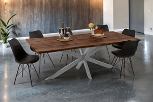 #holznussbaum-optik #240x100 #spider-gestellsilber