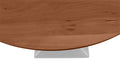 #akazienussbaumfarben #120x120 #säulen-gestelleckigsilber