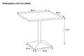 #80x80 #säulen-gestelleckigsilber