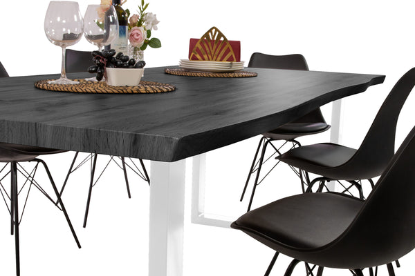 #holzgraufarben-optik #240x100 #u-gestellweiß