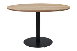 #akazienaturfarben #120x120 #säulen-gestellrundschwarz