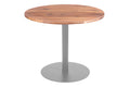 #90x90 #akazienaturfarben #säulen-gestellrundsilber