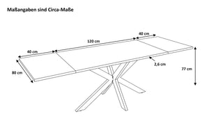 #120(200)x80 #spider-gestellschwarz