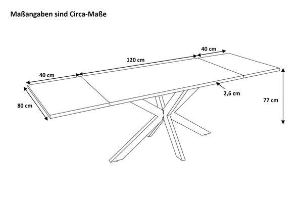 #120(200)x80 #spider-gestellschwarz