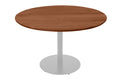 #akazienussbaumfarben #110x110 #säulen-gestellrundsilber