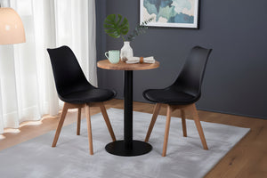 #60x60 #akazienaturfarben #säulen-gestellrundschwarz