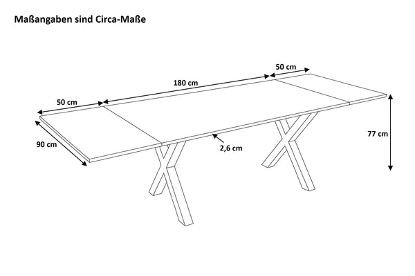 #180(280)x90 #x-gestellsilber