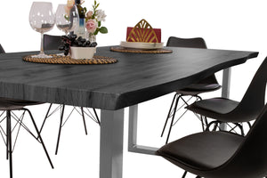 #holzgraufarben-optik #240x100 #u-gestellsilber