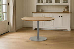 #akazienaturfarben #110x110 #säulen-gestellrundsilber