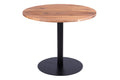 #80x80 #akazienaturfarben #säulen-gestellrundschwarz