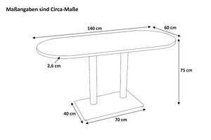 #140x60 #säulen-gestellsilber