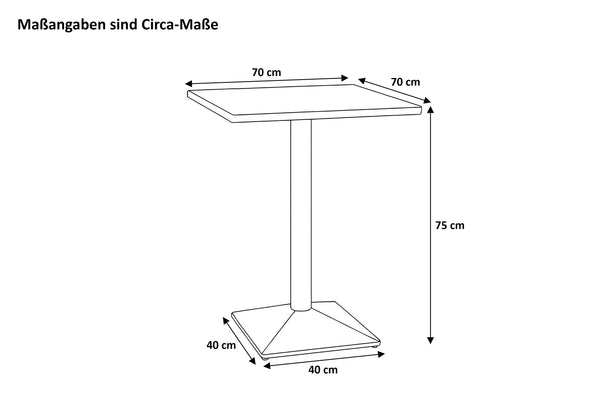 #70x70 #säulen-gestelleckigsilber