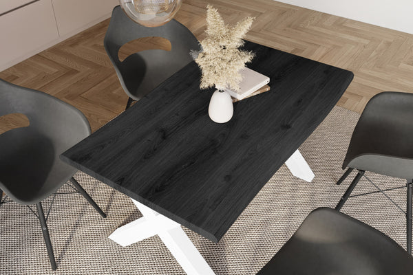 #holzgrau-optik #160x85 #x-gestellweiß