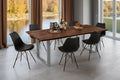 #holznussbaum-optik #240x100 #u-gestellsilber