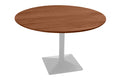 #akazienussbaumfarben #120x120 #säulen-gestelleckigsilber