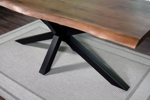 #nussbaumfarben #260x120 #spider-gestellschwarz