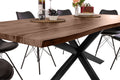 #holznussbaum-optik #240x100 #spider-gestellschwarz