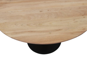 #akazienaturfarben #120x120 #säulen-gestellrundschwarz