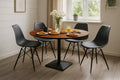 #akazienussbaumfarben #120x120 #säulen-gestelleckigschwarz