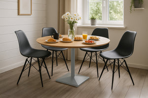 #akazienaturfarben #110x110 #säulen-gestelleckigsilber