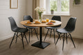 #akazienaturfarben #120x120 #säulen-gestelleckigschwarz