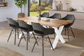 #holzwildeiche-optik #180x90 #x-gestellweiß