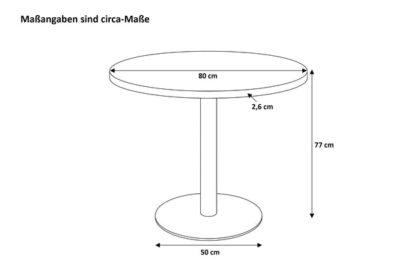 #80x80 #akazienaturfarben #säulen-gestellrundsilber