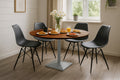 #akazienussbaumfarben #120x120 #säulen-gestelleckigsilber