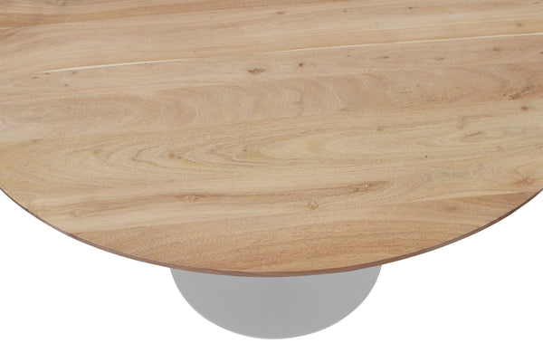 #akazienaturfarben #120x120 #säulen-gestellrundsilber