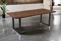 #holznussbaum-optik #240x100 #u-gestellschwarz