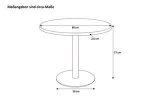 #80x80 #mangonaturfarben #säulen-gestellrundsilber