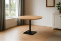 #akazienaturfarben #120x120 #säulen-gestelleckigschwarz