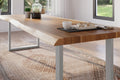 #akazienaturfarben #240x100 #spider-gestellsilber