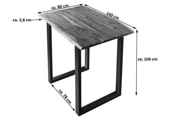#nussbaumfarben #140x80 #u-gestellschwarz