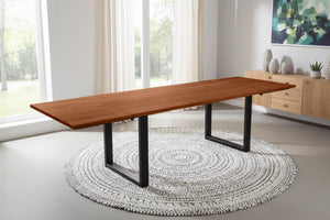 #nussbaumfarben #180(280)x90 #u-gestellschwarz
